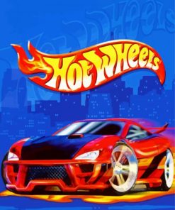 Hot Wheels Race Car paint by number