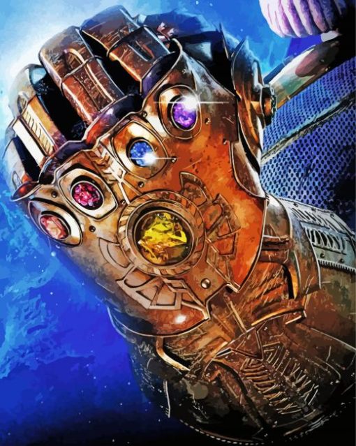 Infinity Gauntlet paint by number