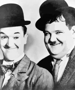 Laurel And Hardy paint by number