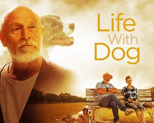 Life With Dog Movie Poster paint by number