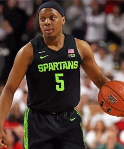 Michigan State Spartans Basketballer paint by number