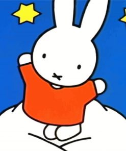 Miffy On The Moon paint by number