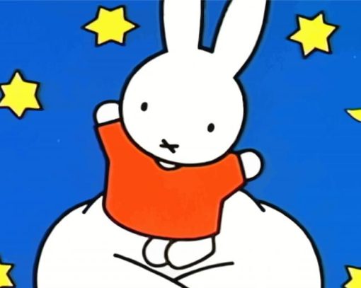 Miffy On The Moon paint by number