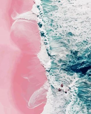 Pink Sand Beach paint by number