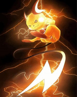 Raichu Species paint by number