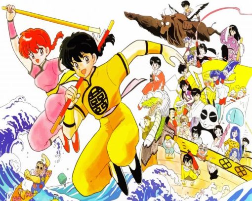 Ranma Anime paint by number