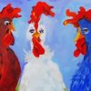 Red White And Blue Chicken paint by number