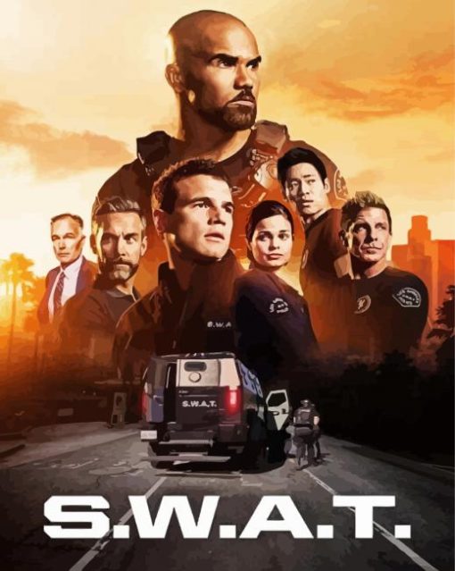 SWAT Characters Poster paint by number