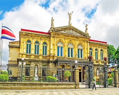 San Jose National Theater Of Costa Rica paint by number