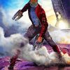 Star Lord Super Hero paint by number