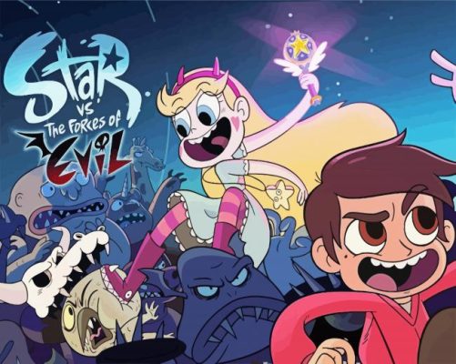 Star Vs The Forces Of Evil Poster paint by number