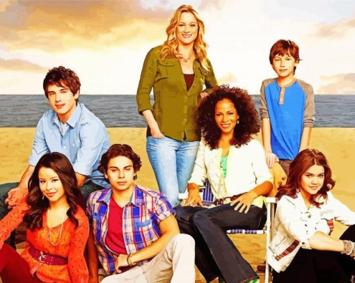 The Fosters Serie Characters paint by number