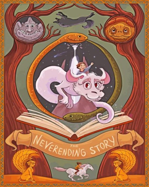 The Neverending Story Poster paint by number