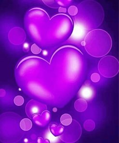 The Purple Hearts paint by number