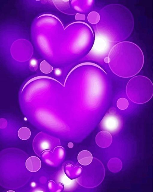 The Purple Hearts paint by number