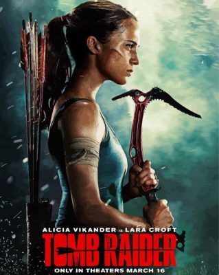 Tomb Raider Movie Poster paint by number