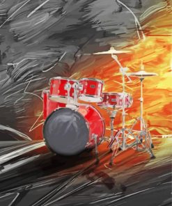 Aesthetic Drumkit paint by number