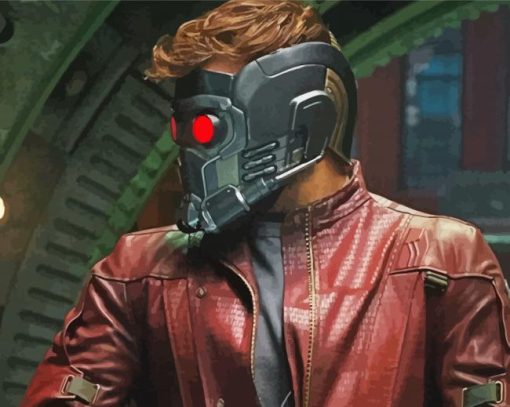 Aesthetic Star Lord paint by number