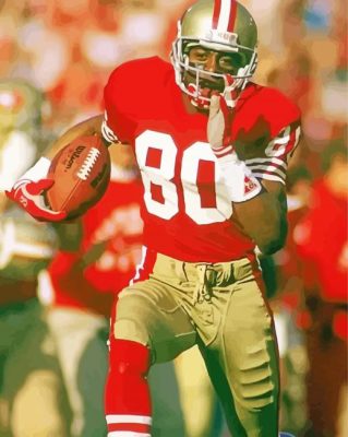 Cool Jerry Rice paint by number