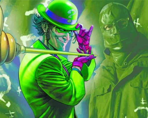 Cool Riddler Art paint by number