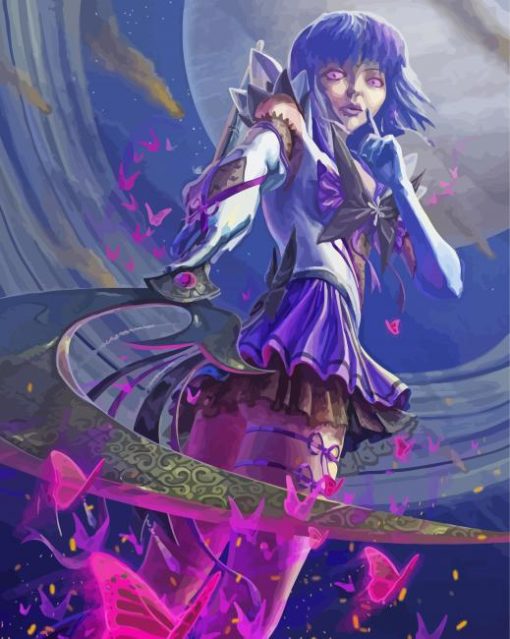 Cute Sailor Saturn paint by number