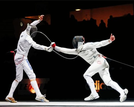 Fencing paint by number