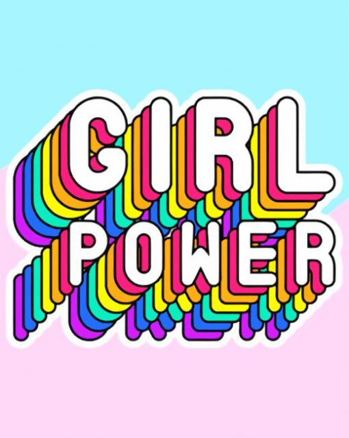 Girl Power paint by number