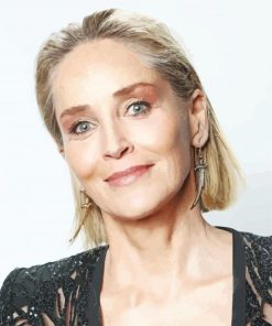 Gorgeous Sharon Stone paint by number