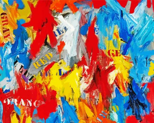 Jasper Johns paint by number