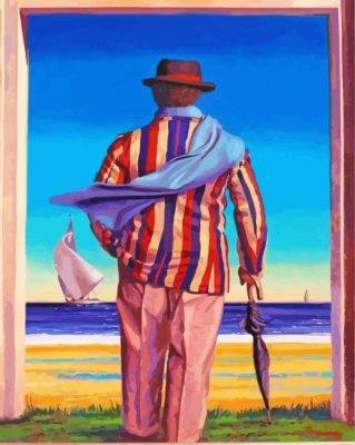 Lonely Man Peregrine Heathcote paint by number