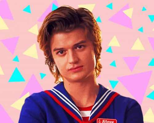 Movie Character Steve Harrington paint by number