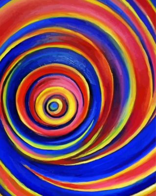 Spiral paint by number