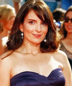 The Beautiful Actress Tina Fey paint by number