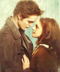 Vintage Edward And Bella paint by number