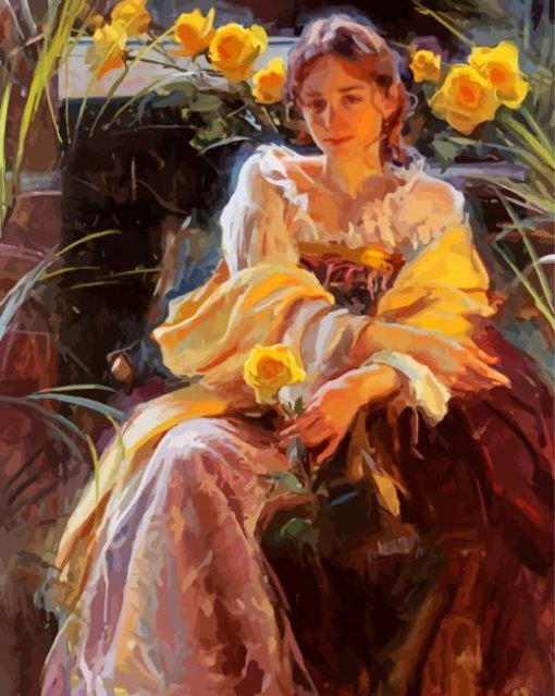 Woman Daniel F Gerhartz Art paint by number