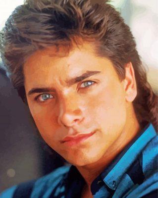 Young John Stamos Actor paint by number