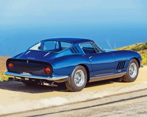 66 Classic Blue Ferrari Car paint by number