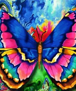 Abstract Butterfly paint by number