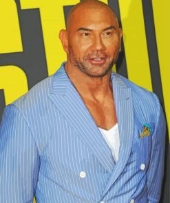 Actor Dave Bautista paint by number