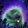 Adorable Porcupine paint by number