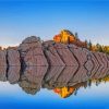 Aesthetic Sylvan Lake Reflection paint by number