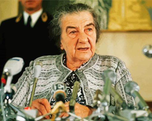 Aesthetic Golda Meir paint by number