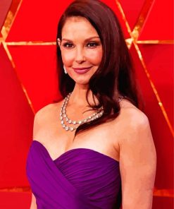 American Actress Ashley Judd paint by number