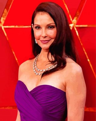 American Actress Ashley Judd paint by number