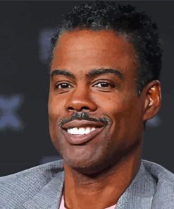 American Comedian Chris Rock paint by number