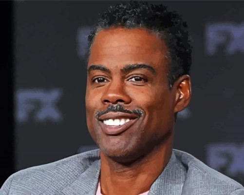 American Comedian Chris Rock paint by number