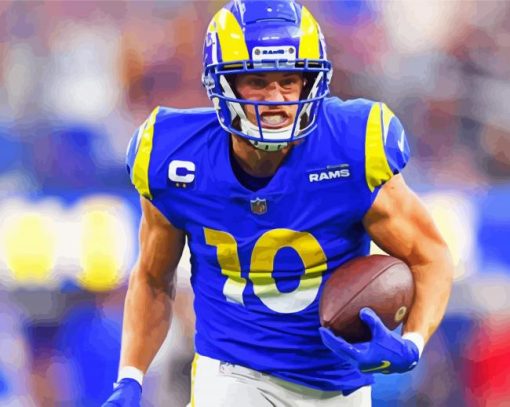 American Football Wide Receiver Cooper Kupp Paint by number