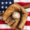 American Flag Baseballs paint by number
