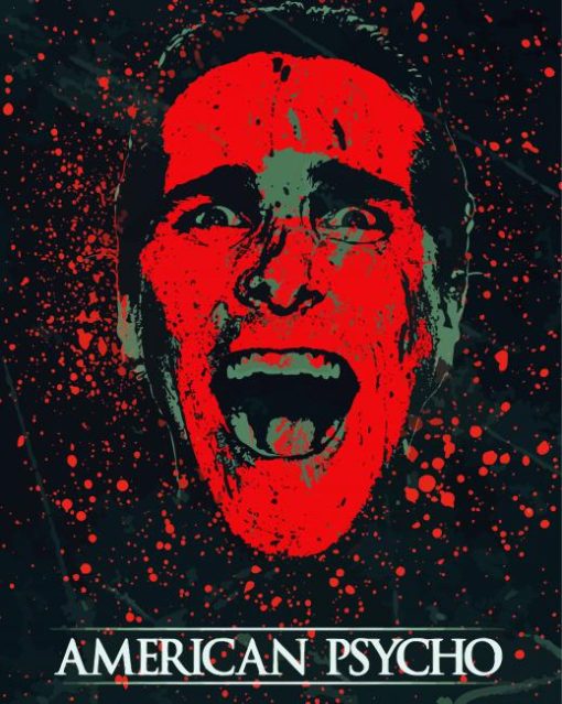 American Psycho Illustration Poster paint by number