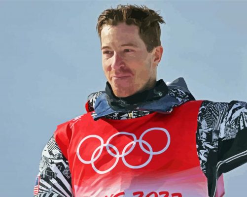 American Shaun White paint by number